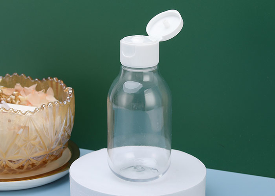 100ml Empty Transparent Plastic Bottle With Flip Top Cap