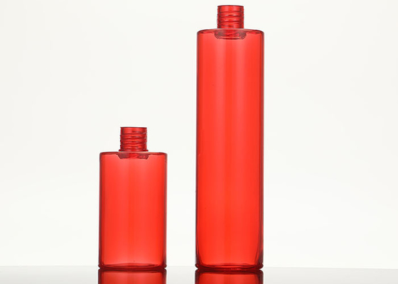 60ml 150ml Red Empty Plastic Pump Bottles For Dispensing Lotions Shampoos