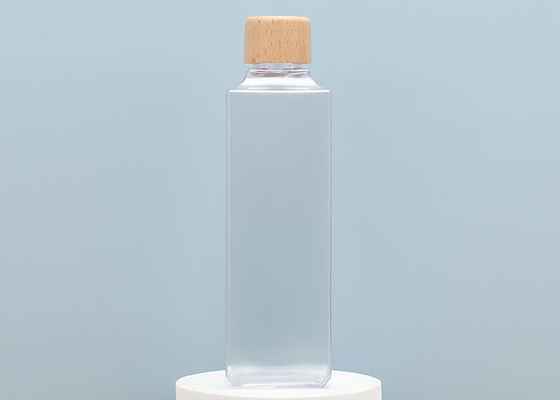 Plastic Clear Bottles BPA Free Squeezable With Disc Cap