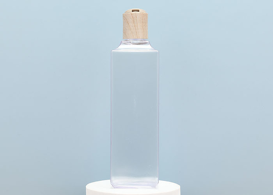Plastic Clear Bottles BPA Free Squeezable With Disc Cap