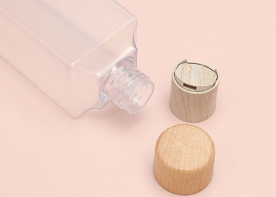 Plastic Clear Bottles BPA Free Squeezable With Disc Cap