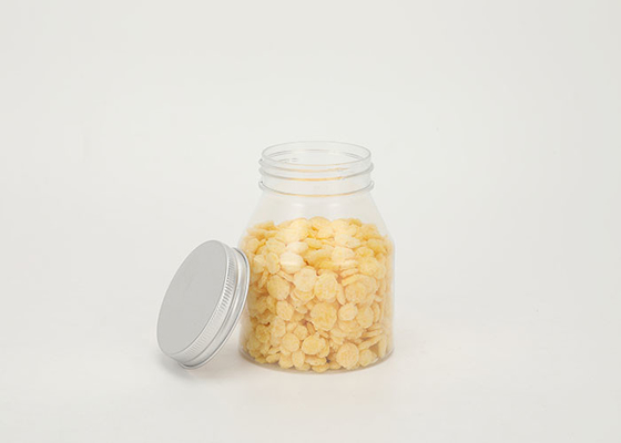 350ML Food Grade Clear Plastic Pet Jar Container With Aluminum Lid