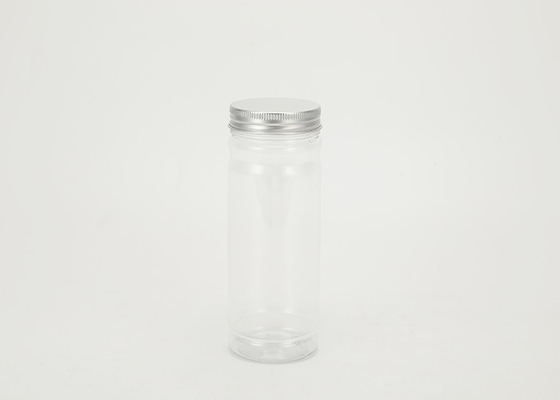 500ml Plastic Beverage Cans PET Plastic Jar With Aluminum Lids