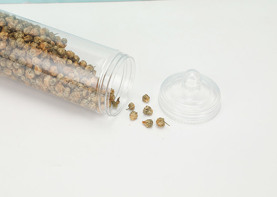 Pressure Sensitive Sealing Clear Plastic Jars With Lids