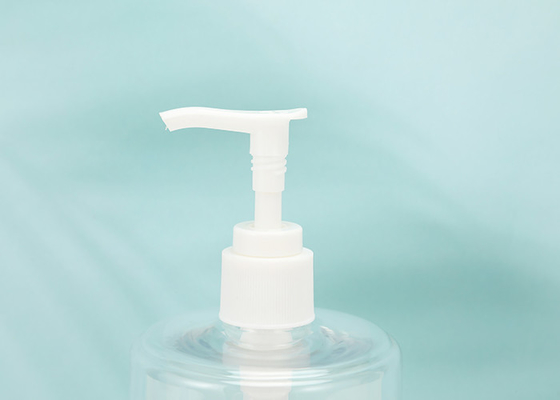 Cosmetic PET Empty 500ml Pump Bottles 16oz Plastic Glossy Cylindrical