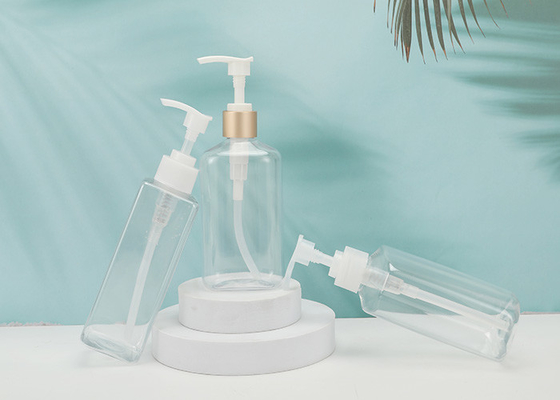 White Empty 50ml Spray Plastic Boston Round Pump Cosmetic Pet Bottle For Cosmetic Packaging
