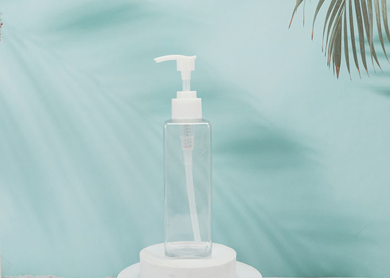 300ml Refillable Square Plastic Pump Bottles With Lockdown Leak Proof