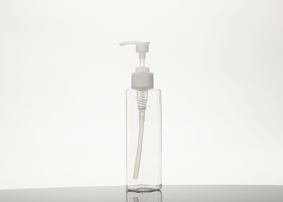 300ml Refillable Square Plastic Pump Bottles With Lockdown Leak Proof