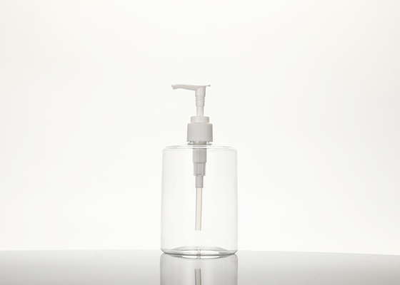 Flat Shoulder Hand Sanitizer 500ml PET Pump Bottle With Cap