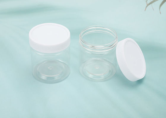 Multi Functional Plastic Cosmetic Jars Plastic Jars for Food Packaging Wide Mouth Screw Lid Plastic Jar with Own Brand