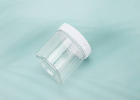 100ml Clear Empty Refillable Round Plastic Jar With Lids And Labels BPA Free