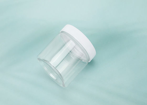Multi Functional Plastic Cosmetic Jars Plastic Jars for Food Packaging Wide Mouth Screw Lid Plastic Jar with Own Brand