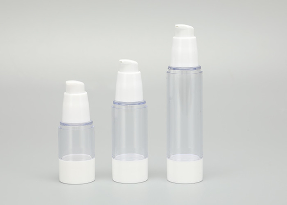 15ml 30ml 50ml White Plastic Pump Bottle Refillable forlotion