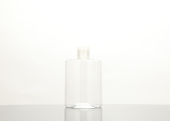 Empty 500ml Pump Round Shoulder Bottles 16oz For Cosmetic PET