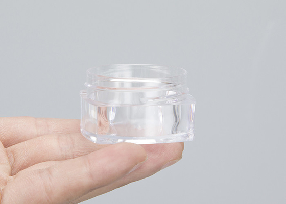 Empty Transparent Square Plastic Containers With Lids 3 / 5 / 10g