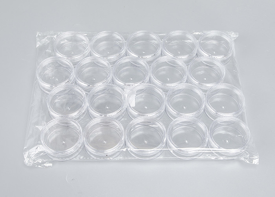 Cosmetic Lotion Cream Clear Round Containers With Lid 10g 15g 30g