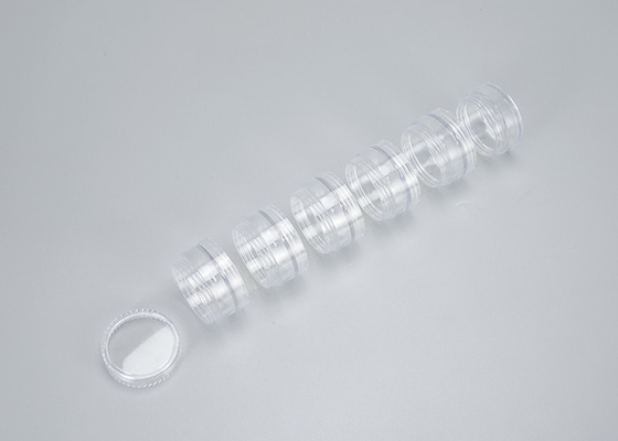 White 5ml 10ml 15ml 30ml 50ml Repeatable Filling Skincare Container Round Plastic Cosmetic Jar