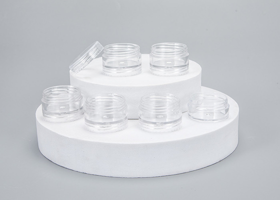White 5ml 10ml 15ml 30ml 50ml Repeatable Filling Skincare Container Round Plastic Cosmetic Jar