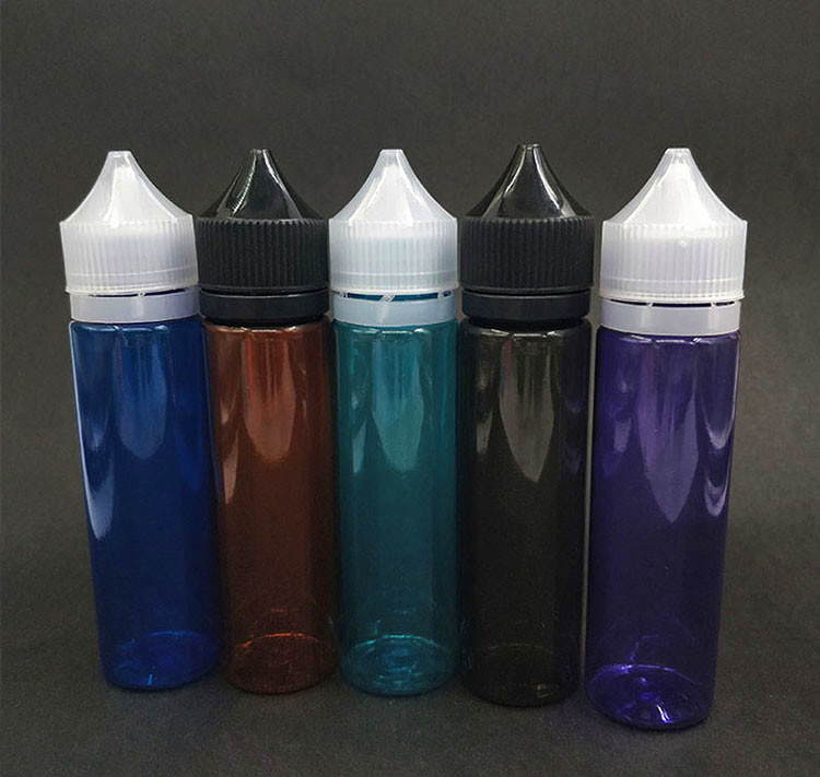 Dropper bottle (Transparent Black) REUSABLE, Child Resistant Cap, Easy Drip Tip Applicator Dropper Bottles with Squeeze