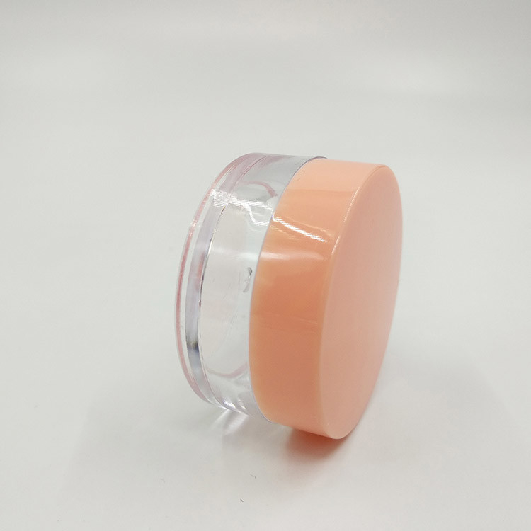Custom 50g Clear Jars Round Plastic Cream Jar With Lids For Skincare Cosmetics Packaging