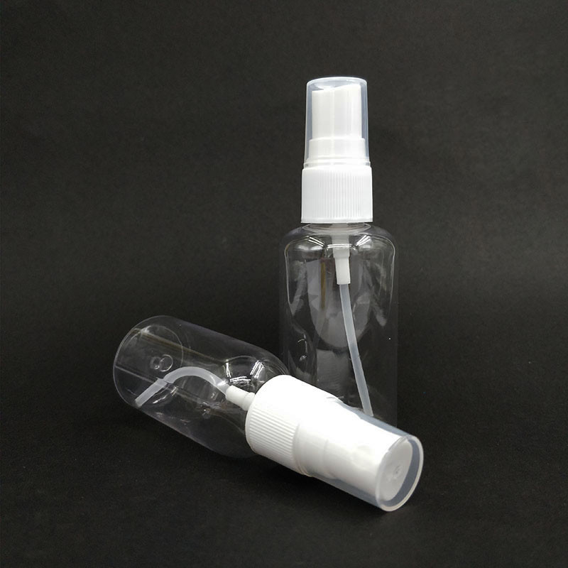 Classic Round PET Plastic Spray Bottles Smooth Surface Various Capacities For Daily Use