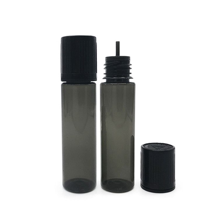 Custom E Liquid PET Bottle With Screw Cap Round Shape Custom Logo And Color Printing