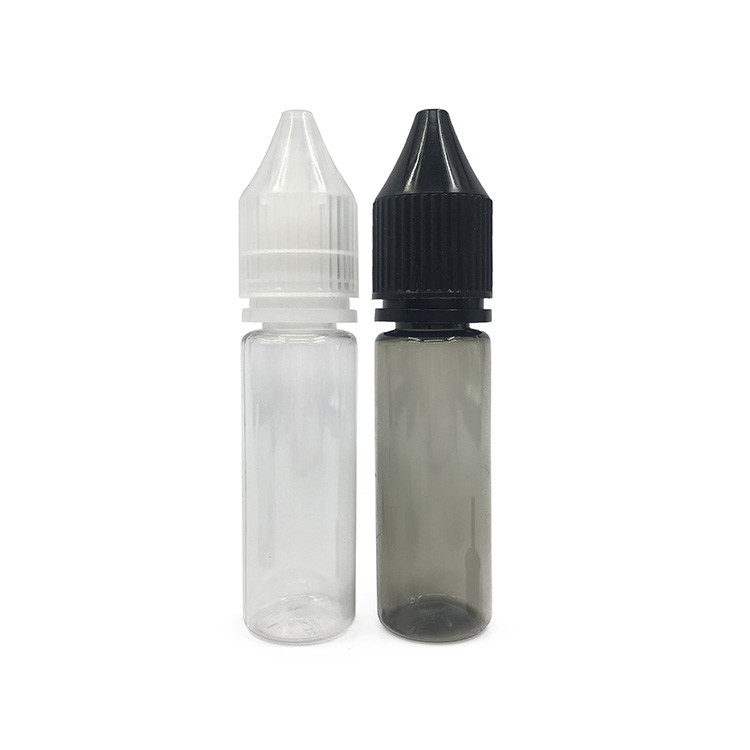 Custom Printed Transparent E Liquid Bottles Childproof Neck Type Various Capacities