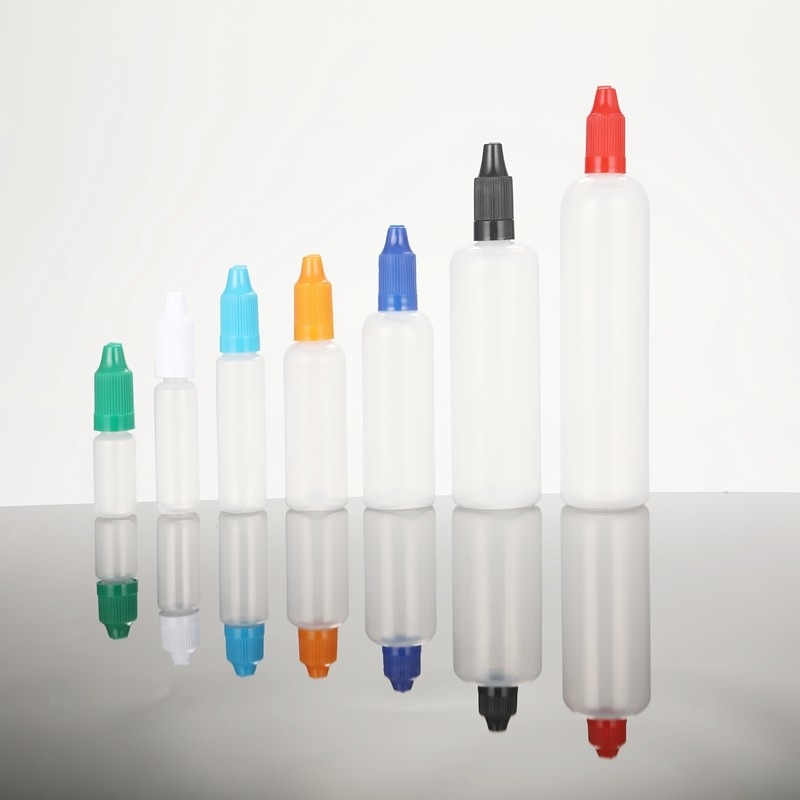 PET Screw Cap E Liquid Bottles with Customized Logo Childproof Neck Customizable Printing Colors