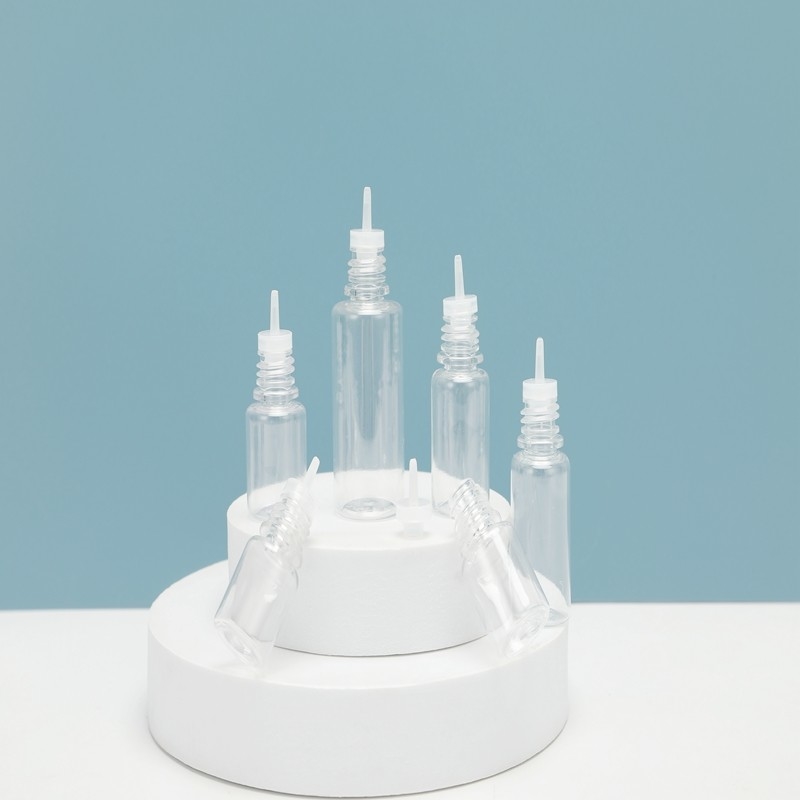 Customizable Transparent Childproof E Liquid Bottles Various Sizes Available for Personalized Logo Design.