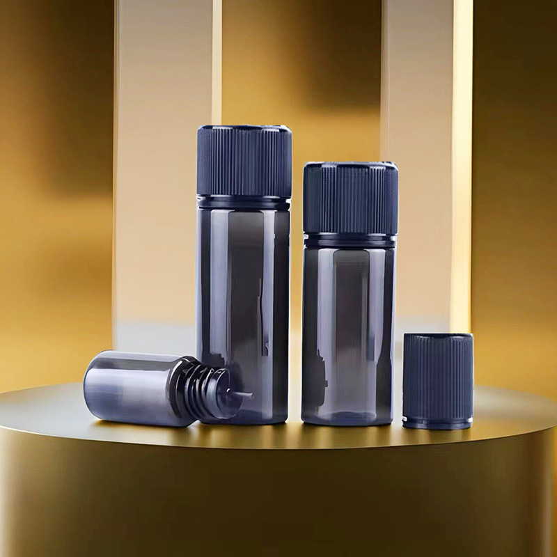 E Liquid PET Bottle Childproof Neck Type Transparent Color Screen Printing Technology