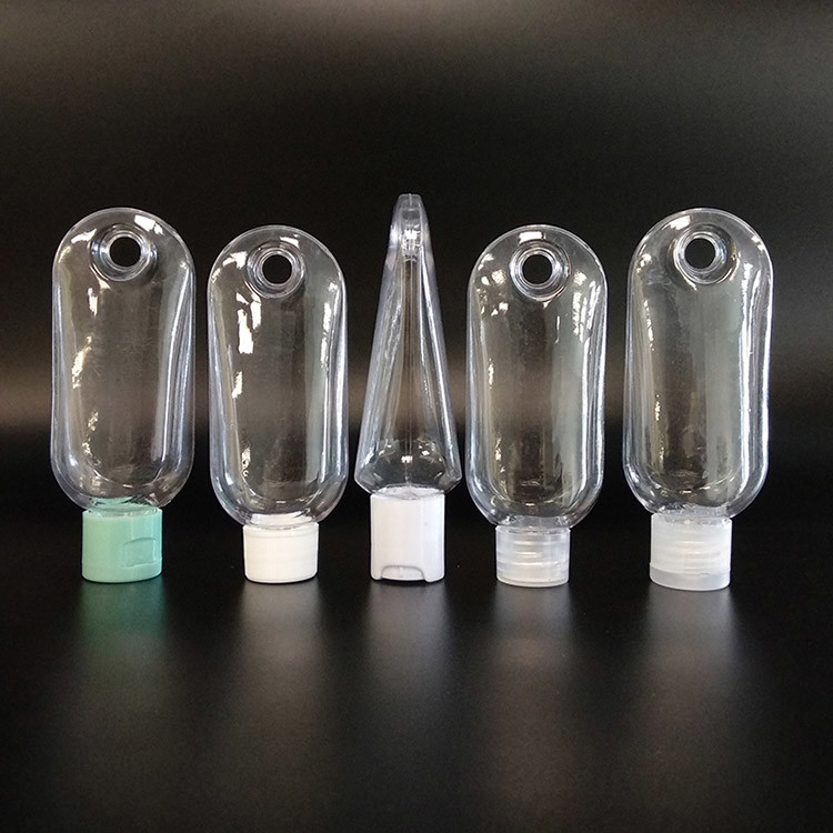 Clear Plastic Cosmetic Bottles With Collars In 30ml 50ml And 60ml Sizes