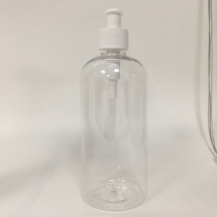 24mm Reusable Pink Round PET Bottle with Pump and Silkscreen Printing for Cosmetics