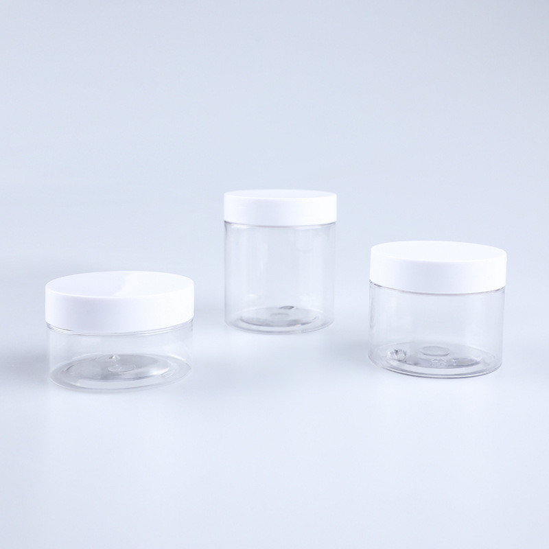 Wholesale 8oz 100ML 200ML 250ML 500ML Custom Empty Wide Mouth Luxury Plastic PE Cosmetic Body Butter Jars