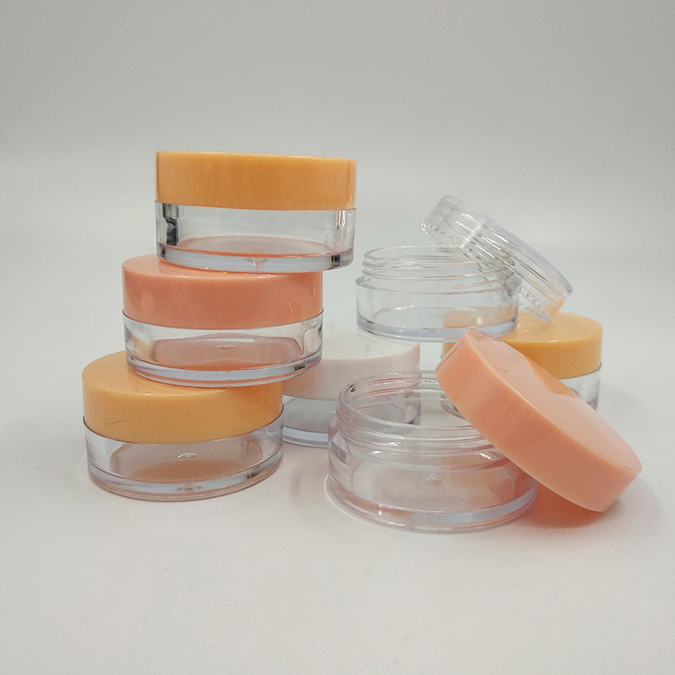 Customized Smooth Surface Sealed Cosmetic Plastic Jar For Cream And Lotion With Company Label Printing