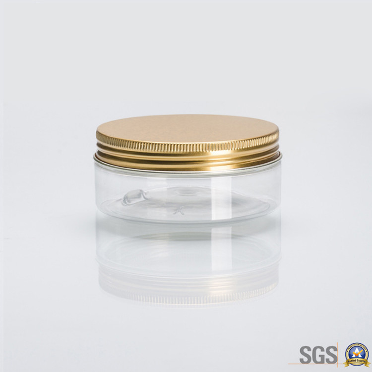 Customized Print Plastic Cosmetic Jar with Smooth Surface and Pressure Sensitive or Aluminum Foil Gasket