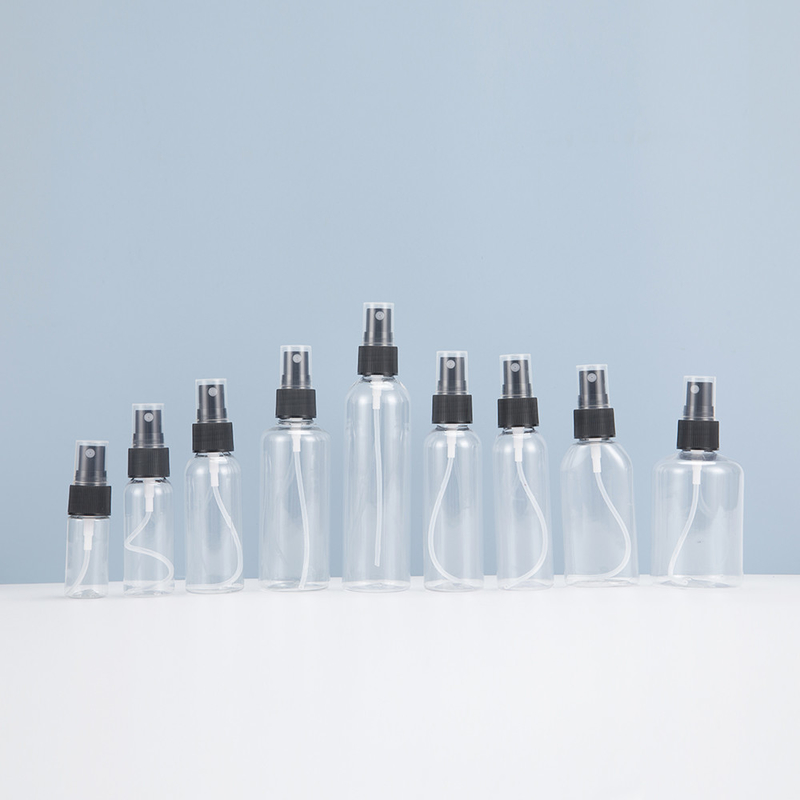 Eco-friendly Transparent PET Plastic Spray Bottle For Daily 10ml 15ml 30ml 50ml 60m 70ml 100ml 200ml 500ml