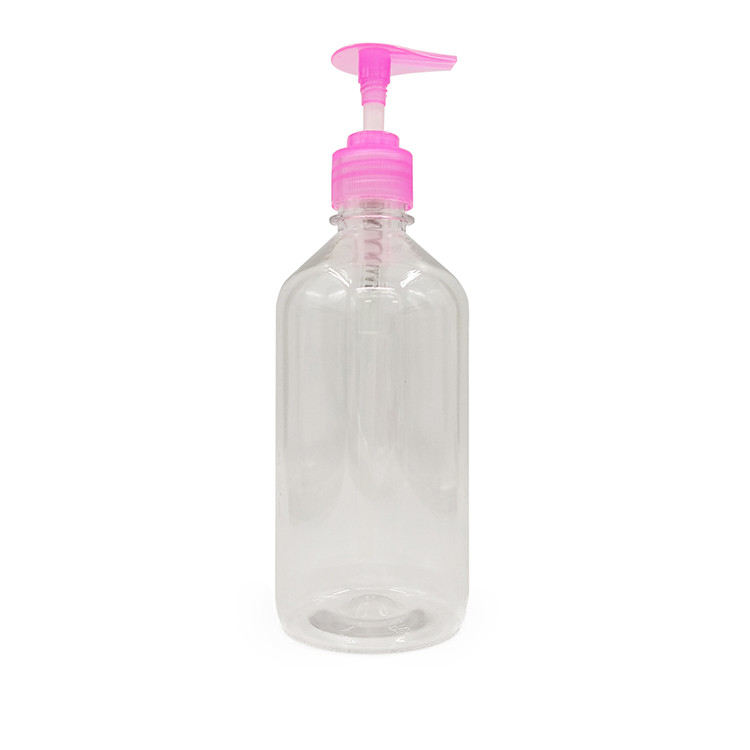 Round Cylinder Shaped PET Lotion Bottle With Screw Pumping Cap And 24/410 Neck Finish