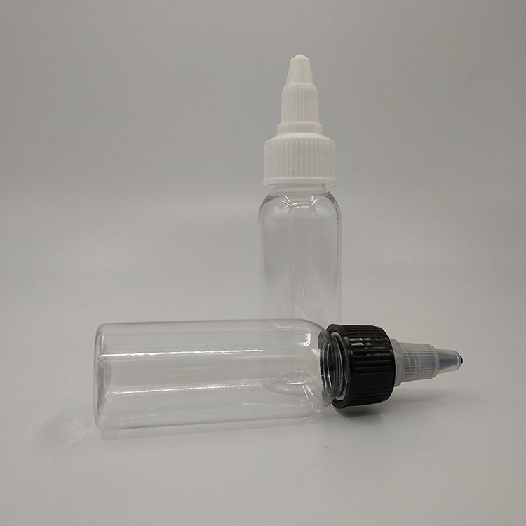 100ml Clear Plastic Screw Top Liquid Bottle With Wide Mouth For Custom Printing