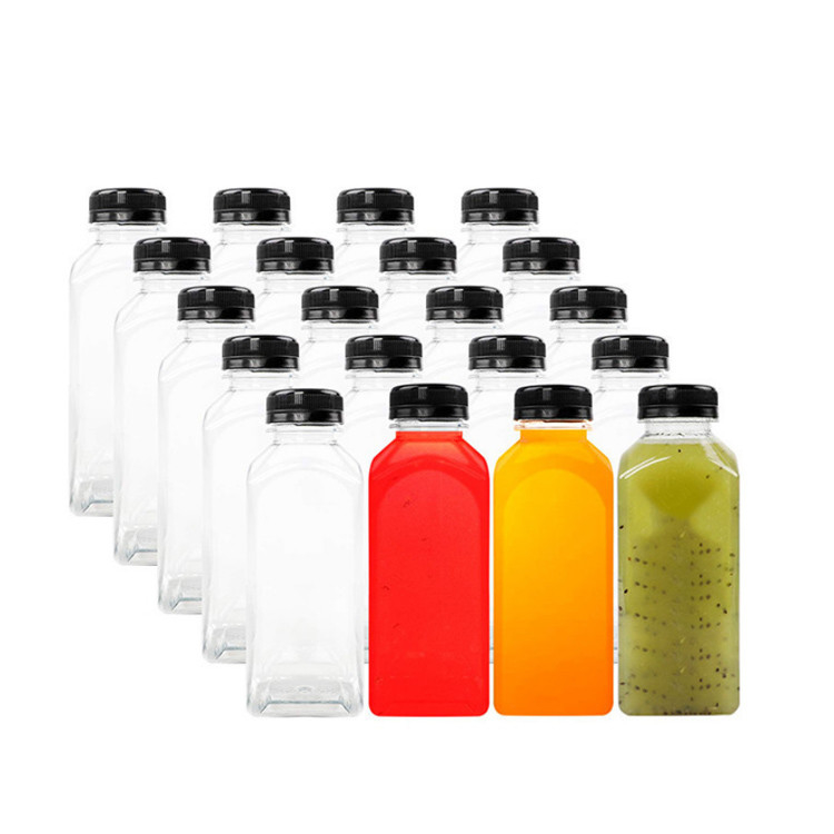 Customizable Milk Tea Bottles PET Materials Safe Durable Perfect For Juice Bars Parties