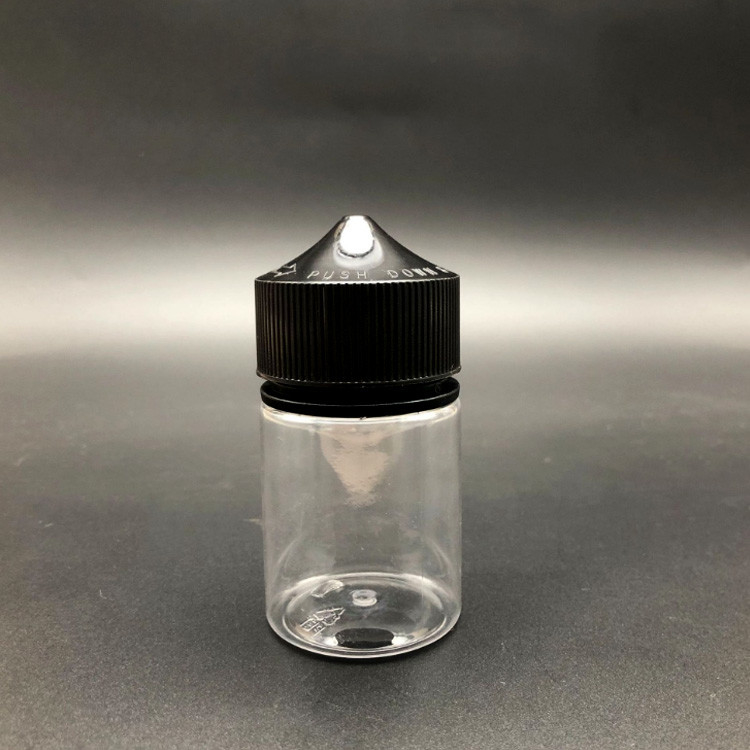 Customizable Clear PET  E Liquid Bottles With 10ml 15ml 30ml 60ml 80ml 100ml Capacity