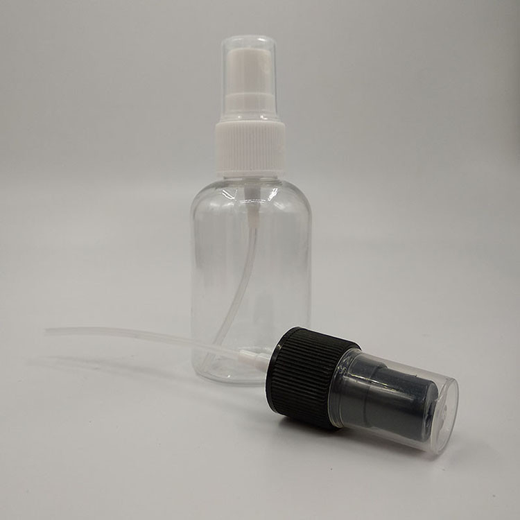Transparent PET Plastic Spray Bottle For Smooth Surfaces Capacity 10ml 15ml 30ml 50ml 60m 70ml 100ml 200ml 500ml