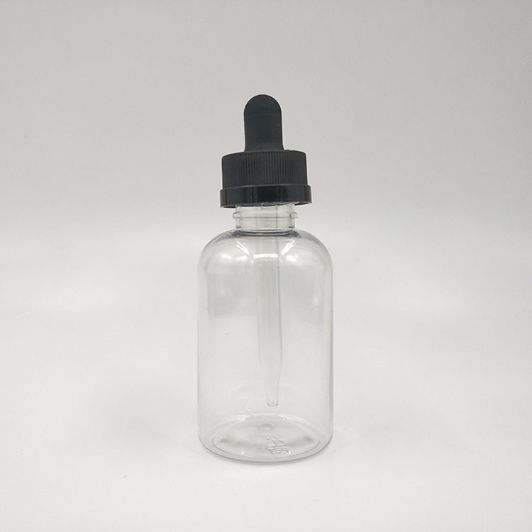 Black Transparent Glass Dropper Bottles with Screw Cap for Liquid in Various Ml 10-120