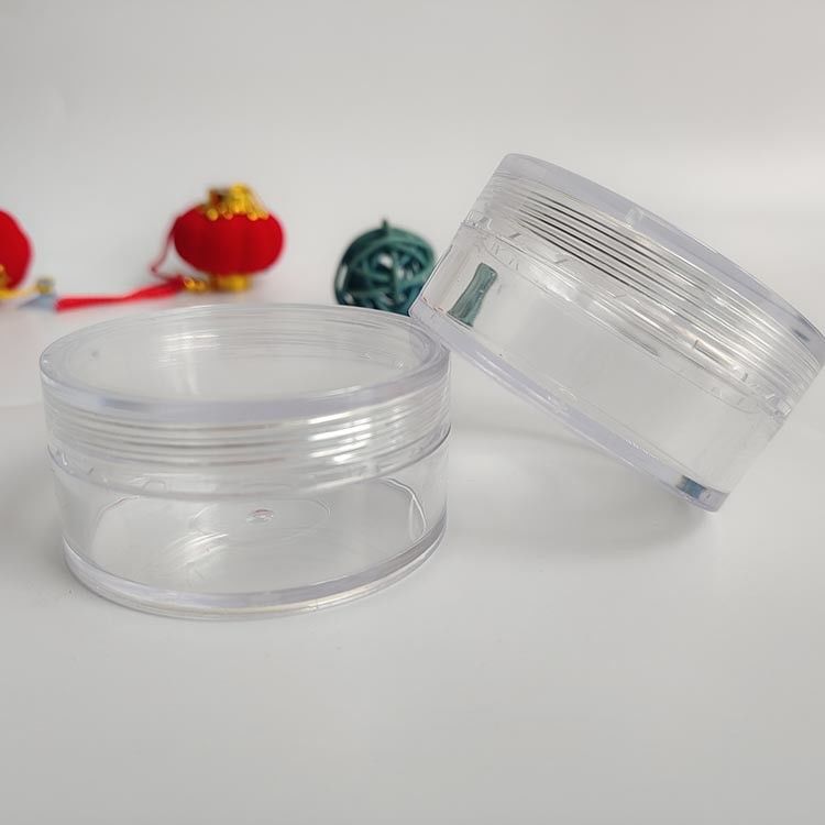Smooth Surface Plastic Cosmetic Jar Customized Printing Designed for Skincare Creams Lotions and Beauty Product Packaging