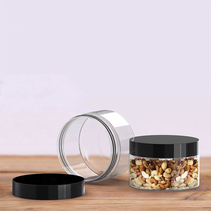 Customization Plastic Jar Containers 65mm Diameter Leak Resistant Jars Ideal for Storing Liquids Creams and Ointments Secure