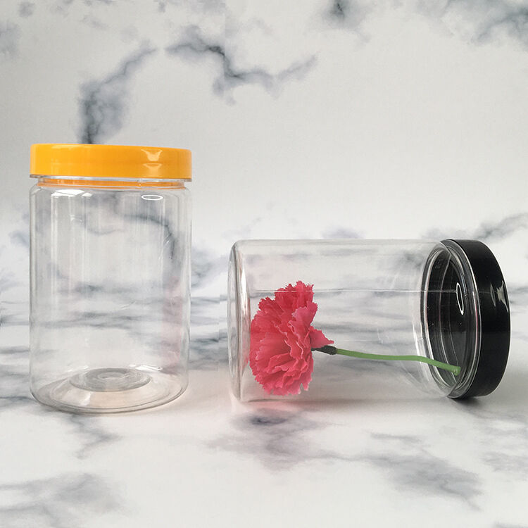Pressure Sensitive Sealing Plastic Jar Containers Featuring Customization and Printing Customization Ideal for Bulk Packaging Applications