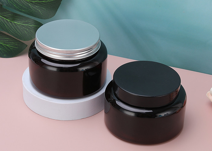 Empty Frosted Pet Acrylic Plastic Face Cosmetic And Packaging Body Butter Lotion Eye Cream Jar Lip Scrub Container With