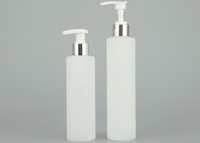 150ml 200ml  Empty Refillable  Plastic shampoo bottle   lotion bottle  With Gold And Silver Press Cap