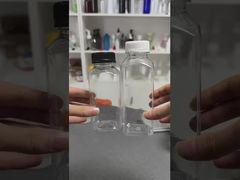 Plastic Juice Bottles With Caps Clear Drink Containers With Lids For Drink