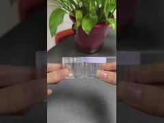 Clear Plastic Jar with Cap for Eye Cream or Lip Balm Cosmetic