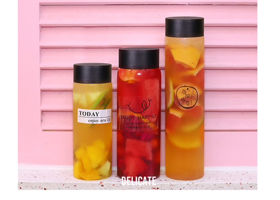 500ml 550ml 600ml Round Juice Milk Tea Bottles OEM ODM OBM